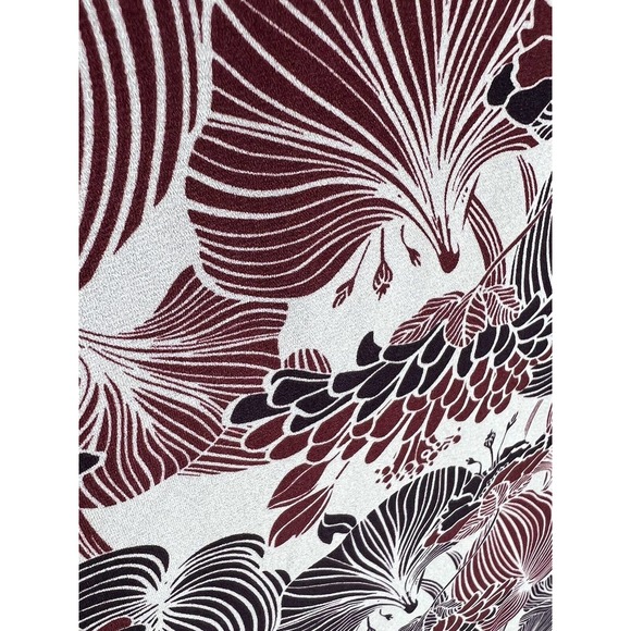 Violet + Claire Floral Long Ruffle Bell Sleeve Tunic Top Womens Size XL Gray Red - Picture 6 of 8